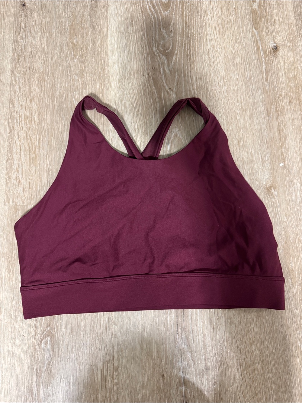 Fabletics Women's Burgundy High-Neck Sports Bra size XXL/1X